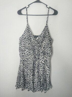 Women's Rixxi Clothing Company Leopard Print Romper Size XL